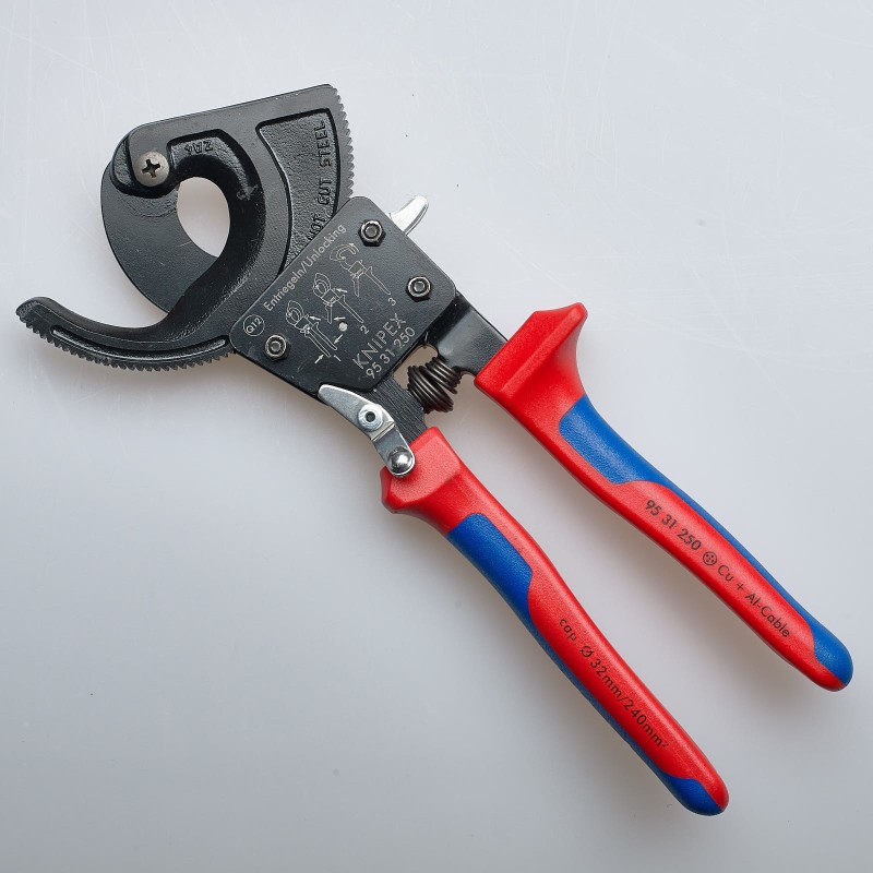 Knipex-Tangen.nl | Kabelschaar Ratelprincipe 95 31 250 KNIPEX. | 95...