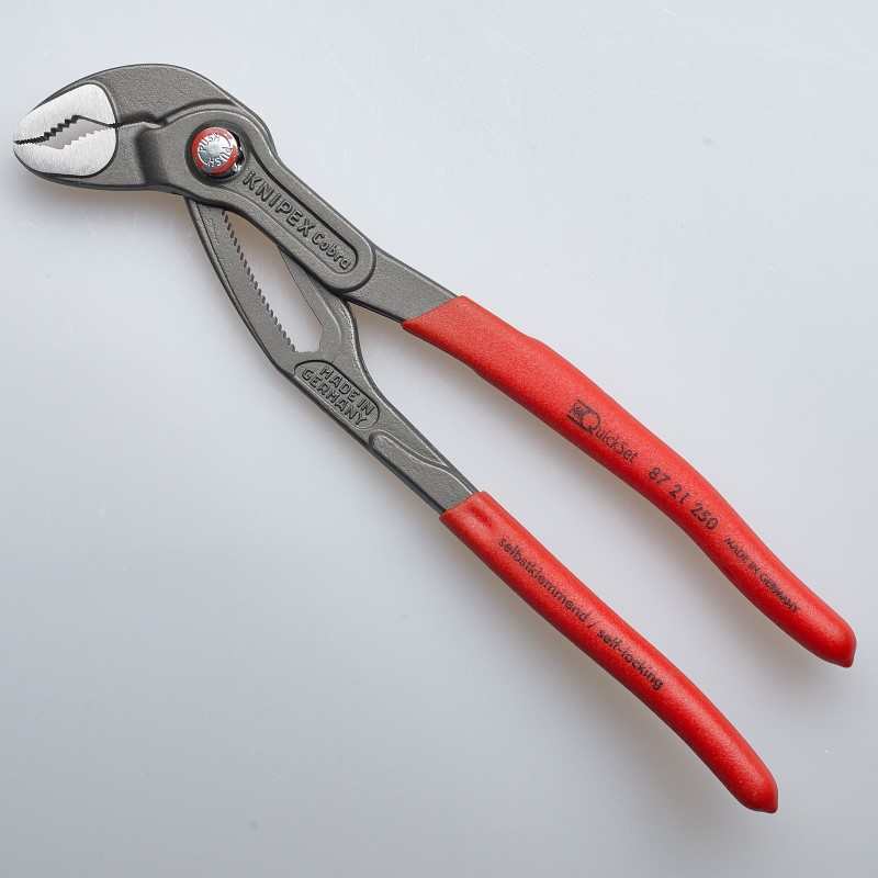 Knipex-Tangen.nl | Cobra® Waterpomptang QuickSet 87 21 250 KNIPEX |... Knipex-Tangen.nl | Cobra® Waterpomptang QuickSet 87 21 250 KNIPEX |...
