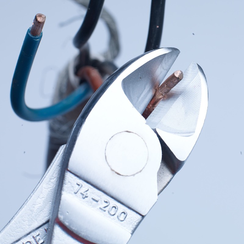 Knipex-Tangen.nl | Kracht-zijsnijtang 74 06 200 VDE KNIPEX | 74 06 200