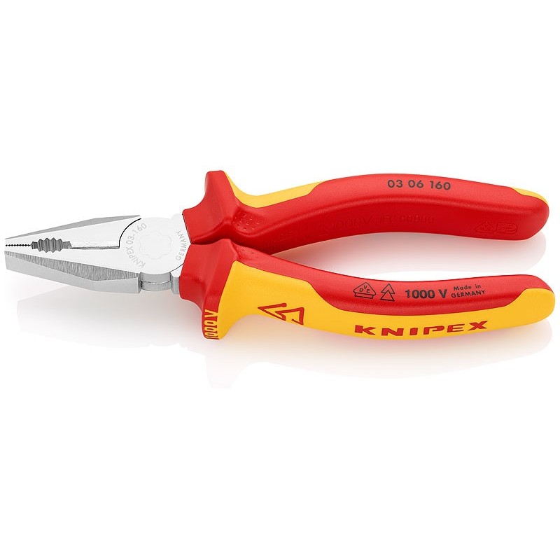 Knipex-Tangen.nl | Kombitang 03 06 160 VDE KNIPEX | 03 06 160
