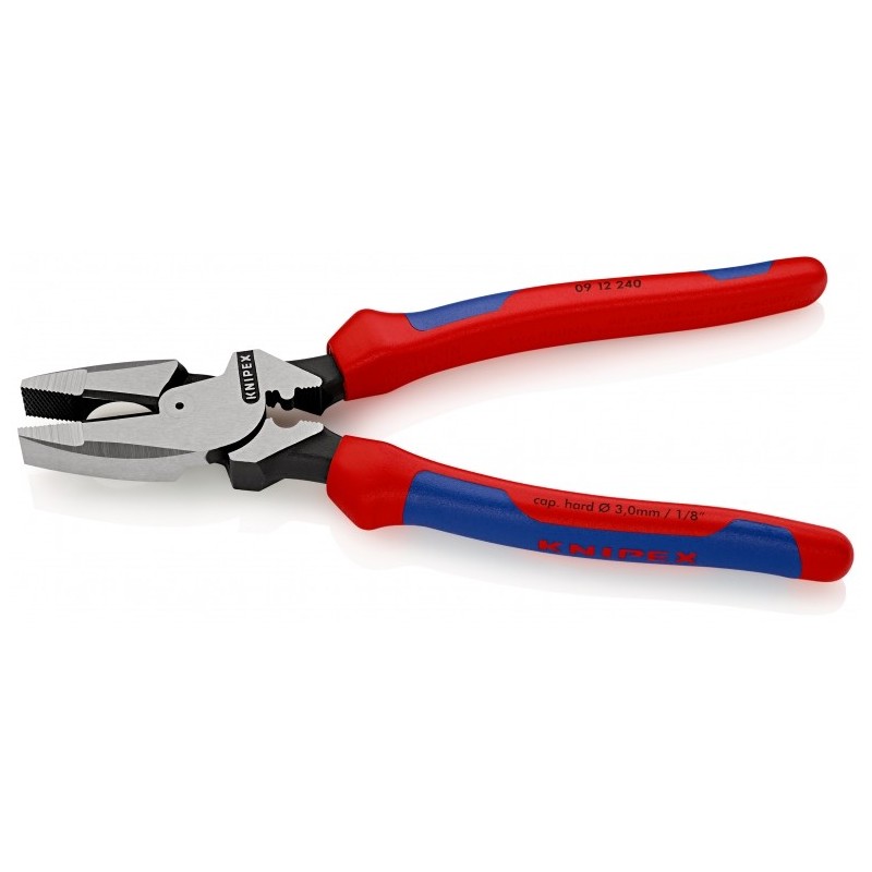 tang zwart geatramenteerd, kop gepolijst, grepen met meer-componentengrepen, met kabelintrekhulp en universele doorncrimp