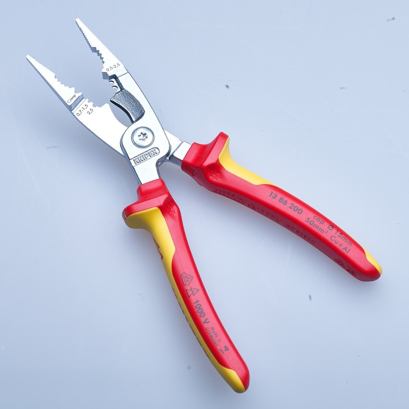 Knipex-Tangen.nl | Elektro Installatietang 13 86 200 VDE KNIPEX | 1...
