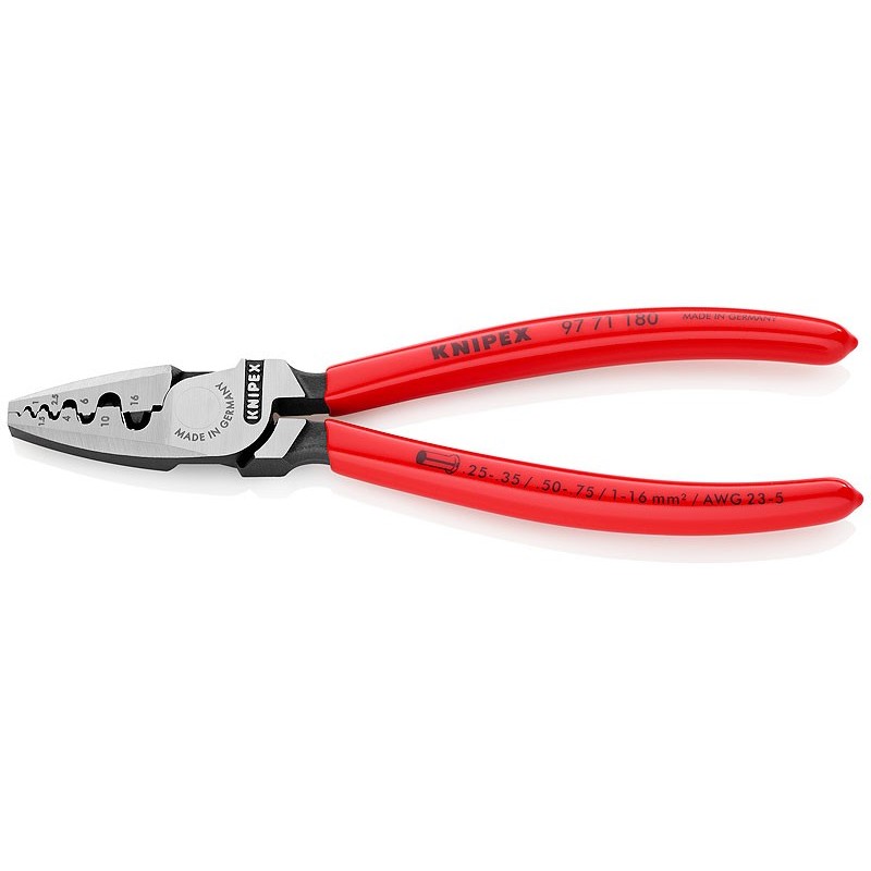 Knipex-Tangen.nl | Adereindhuls krimptang 97 71 180 KNIPEX | 97 71 180