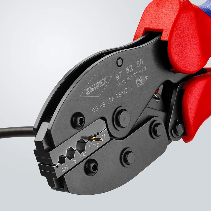 Knipex-Tangen.nl | PreciForce® Krimptang-Coax- BNC-stekkers 97 52 5...