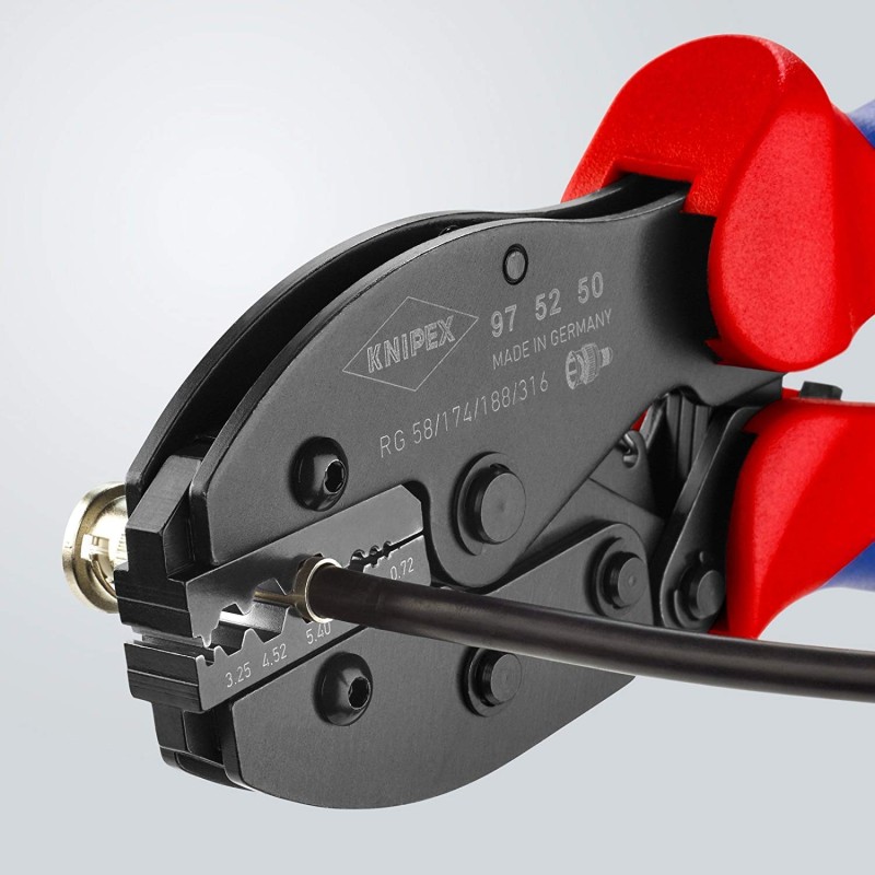 Knipex-Tangen.nl | PreciForce® Krimptang-Coax- BNC-stekkers 97 52 5...
