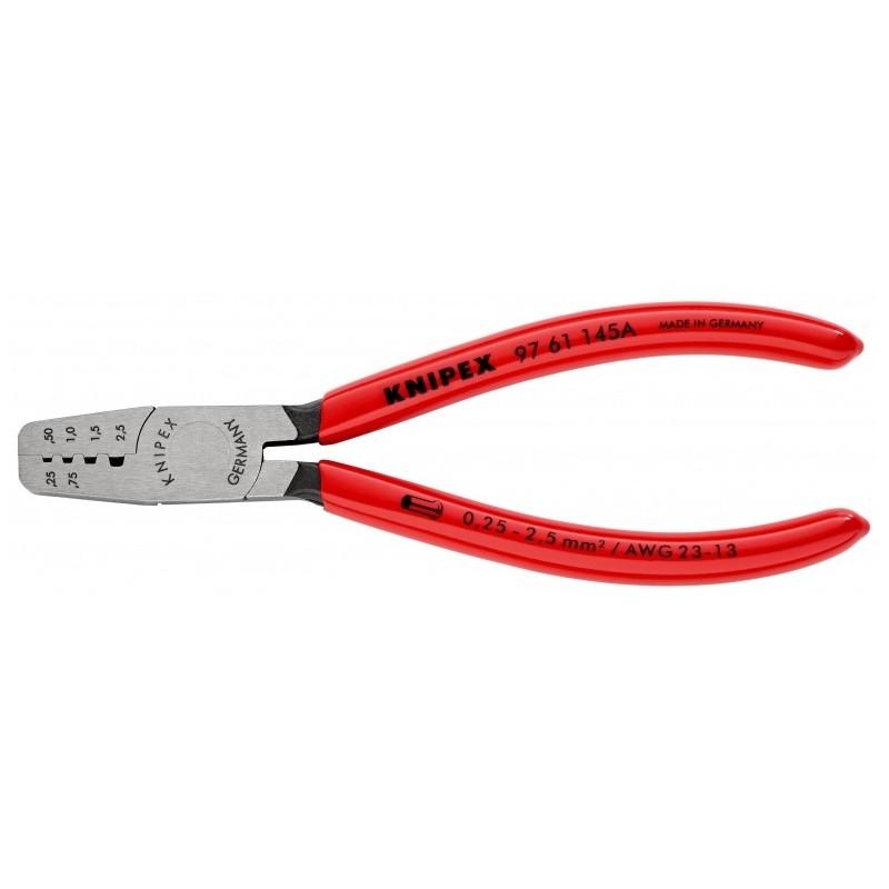 Knipex-Tangen.nl | Adereindhuls krimptang 97 61 145 A KNIPEX | 97 6...