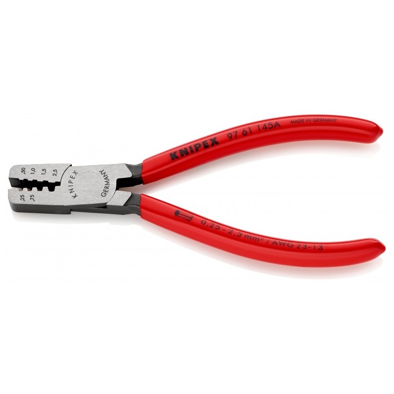 Knipex-Tangen.nl | Adereindhuls krimptang 97 61 145 A KNIPEX | 97 6...