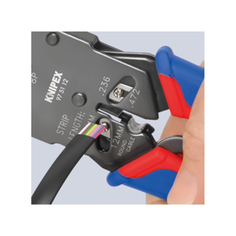 Knipex-Tangen.nl | Krimptang voor Western stekkers 97 51 12 KNIPEX ...