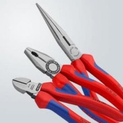Knipex 00 20 11 3-delige Montage Tangenset met twee componenten handgreep
