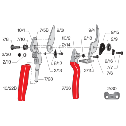 Knipex-Tangen.nl | FELCO 10 snoeischaar linkshandig | FELCO 10