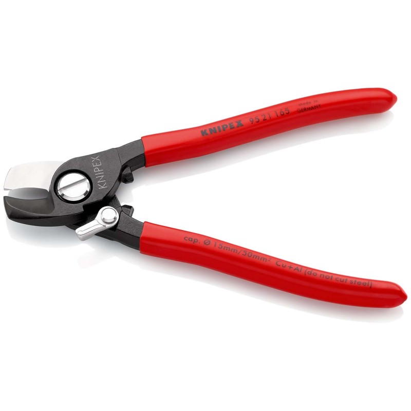 Knipex-Tangen.nl | Kabelschaar 95 21 165 KNIPEX met veer en grendel...