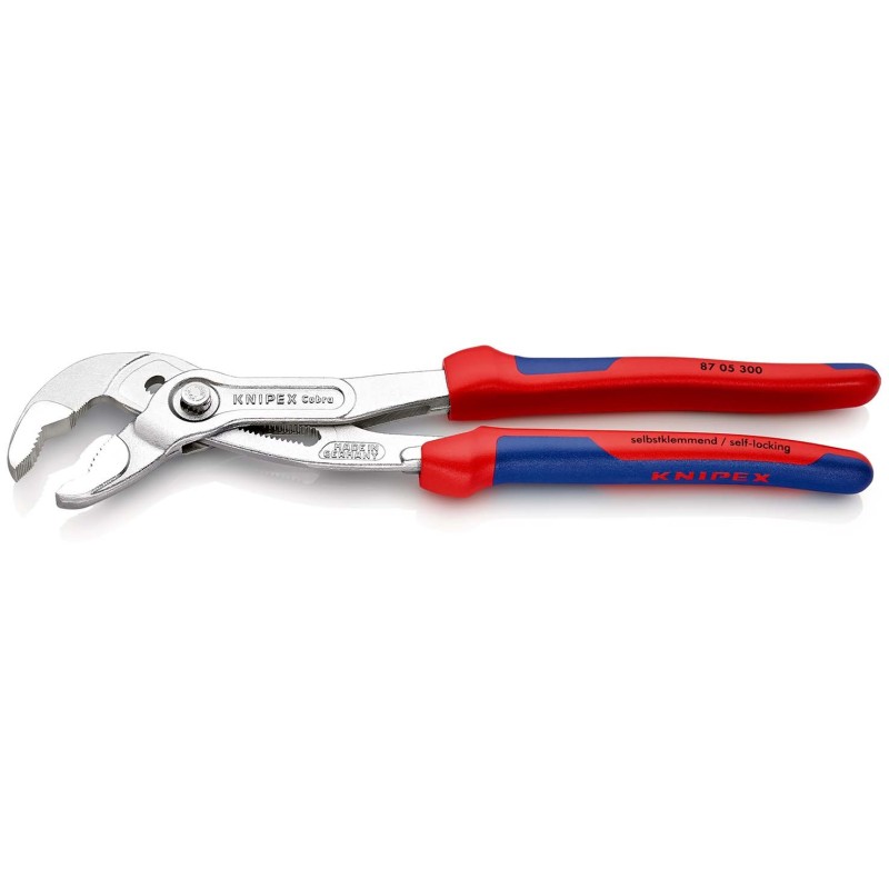 Knipex-Tangen.nl | Cobra® Waterpomptang verchroomd 87 05 300 KNIPEX...