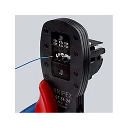 Knipex-Tangen.nl | Krimptang voor miniatuurstekkers 97 54 24 KNIPEX...