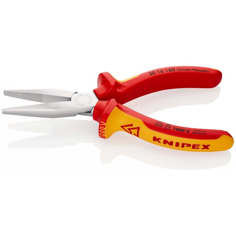 Knipex-Tangen.nl | Langbektang PLAT KNIPEX 30 16 160 VDE | 30 16 160