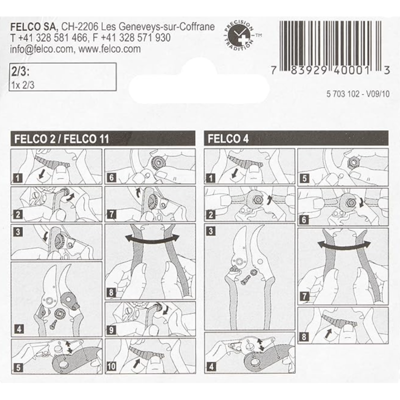 Knipex-Tangen.nl | FELCO 2/3 Bovenmes voor FELCO 2, 4, 11 en 400 | ...