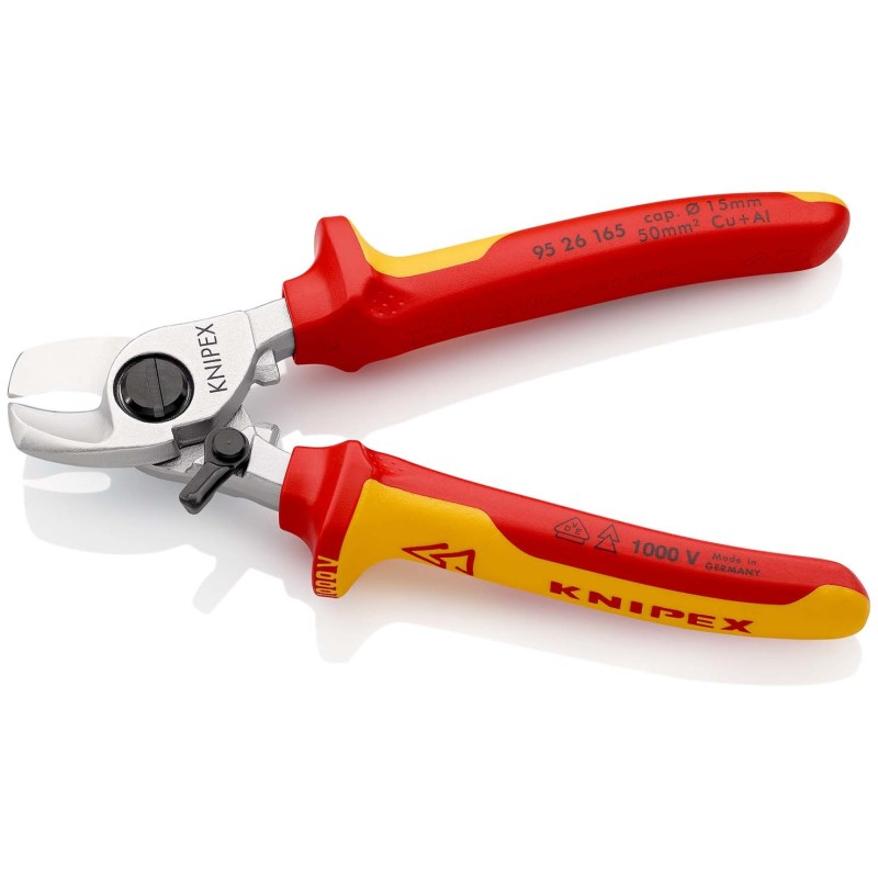 Knipex-Tangen.nl | Kabelschaar 95 26 165 met openingsveer en grende...