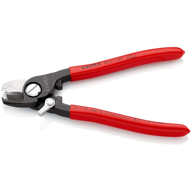 Knipex-Tangen.nl | Kabelschaar 95 41 165 KNIPEX met veer en grendel...