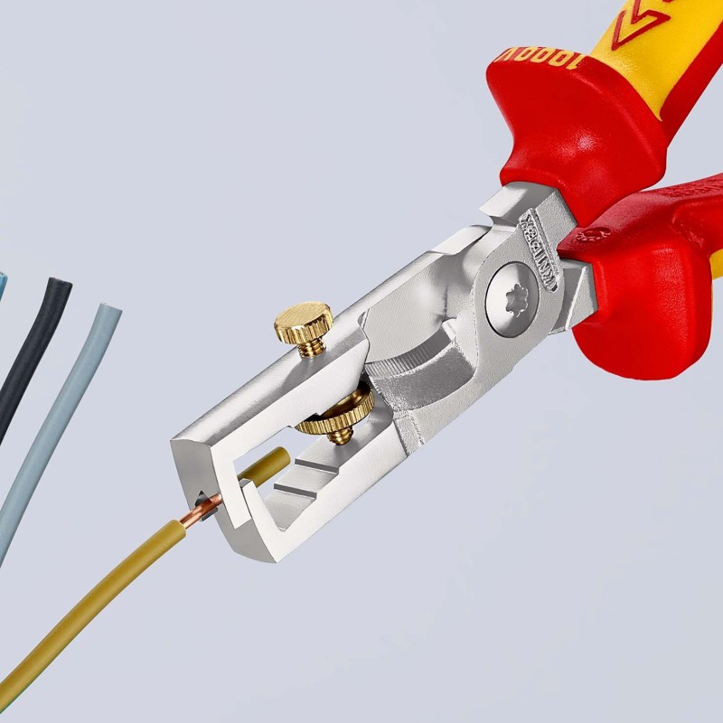 Knipex-Tangen.nl | Striptang StriX 13 66 180 T VDE KNIPEX met beves...