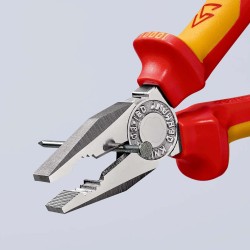 Knipex-Tangen.nl | Kombitang 03 06 180 T VDE KNIPEX met bevestiging...