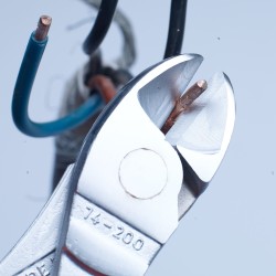 Knipex-Tangen.nl | Kracht-zijsnijtang 74 06 200 T VDE KNIPEX met be...