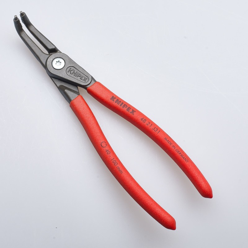 Tang grijs geatramenteerd, grepen met anti-slip kunststof bekleed