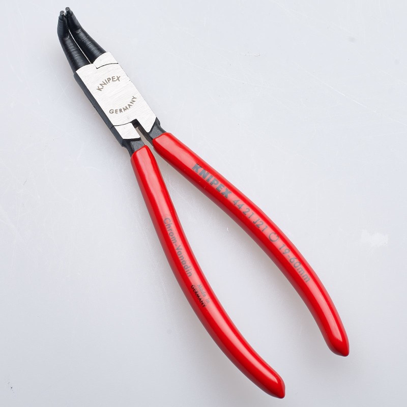 Tang grijs geatramenteerd, grepen met PVC bekleed, voor binnenveer