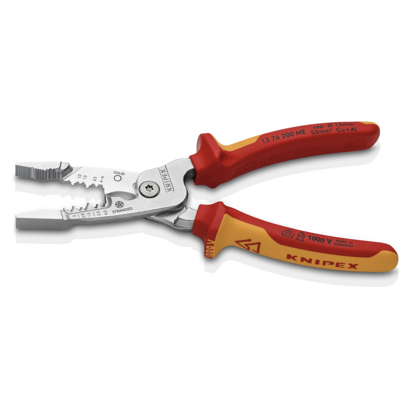 Knipex-Tangen.nl | Elektro Installatietang 13 76 200 ME VDE KNIPEX ...
