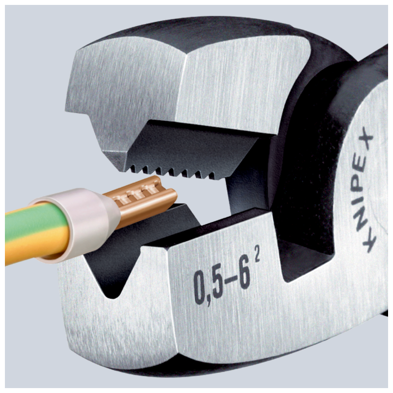 Knipex-Tangen.nl | Adereindhuls krimptang met voorinvoering 97 71 1...