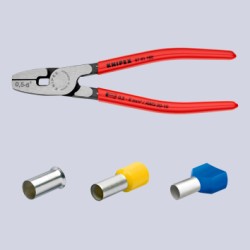 Knipex-Tangen.nl | Adereindhuls krimptang met voorinvoering 97 71 1...