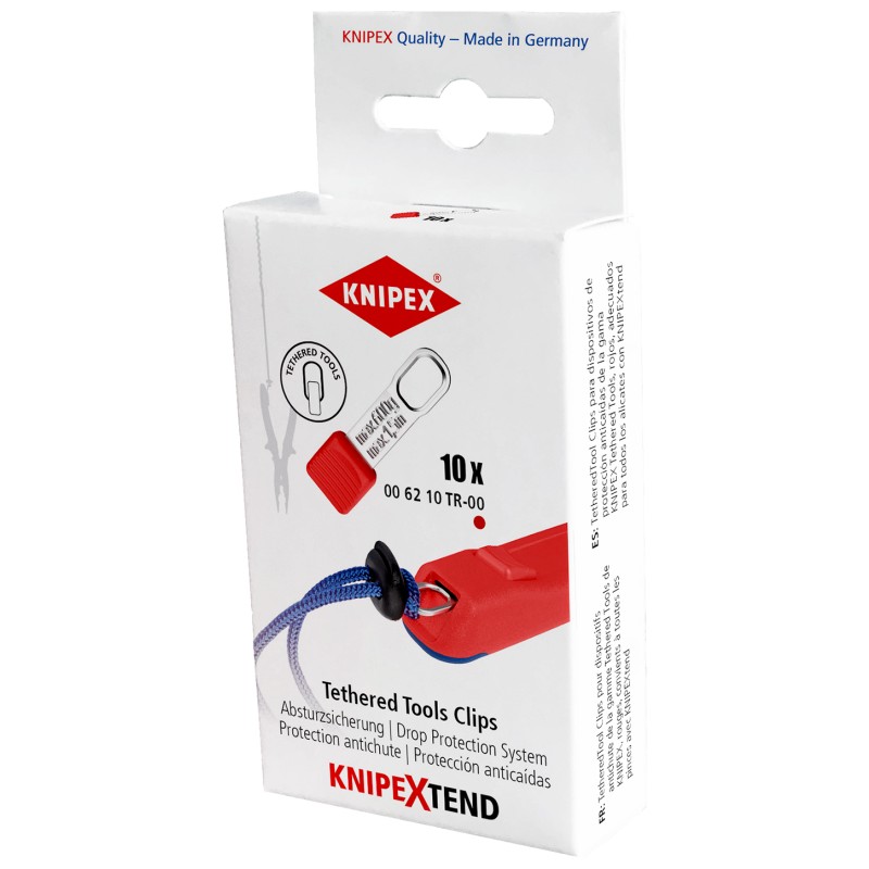 Knipex-Tangen.nl | KnipeXtend TetheredTool Clips (10 stuks) 006210T...