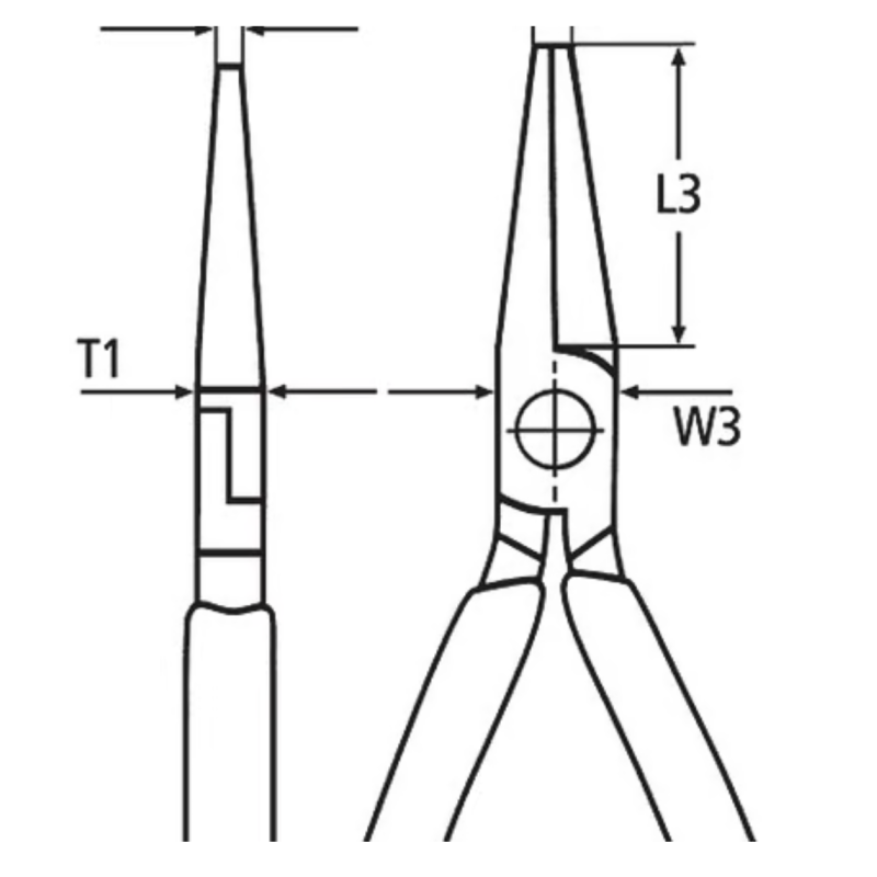 Knipex-Tangen.nl | Langbek buigtang 30 35 160 KNIPEX 4003773035084