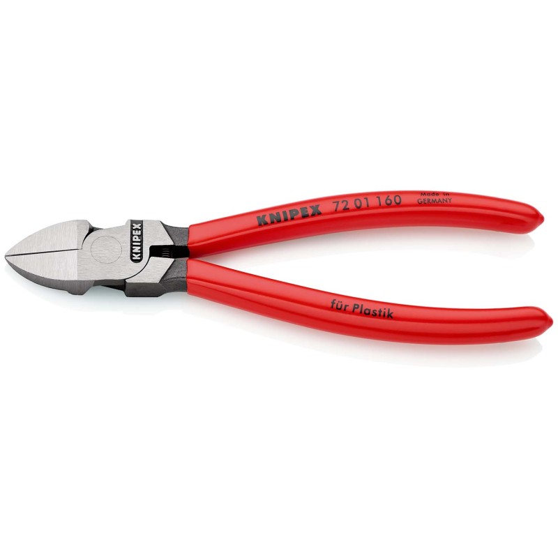 Knipex-Tangen.nl | Zijsnijtang voor kunststof 72 01 160 KNIPEX 4003773041245