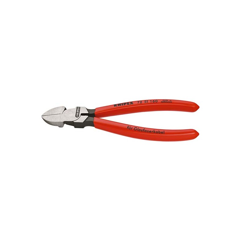 Knipex-Tangen.nl | Zijsnijtang voor glasvezelkabel 72 51 160 KNIPEX 403773028031