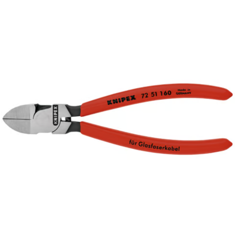 Knipex-Tangen.nl | Zijsnijtang voor glasvezelkabel 72 51 160 KNIPEX 403773028031