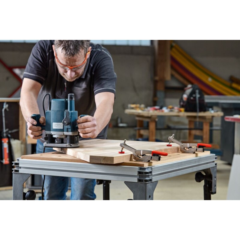 Knipex-Tangen.nl | BESSEY STC-HH50 Horizontale snelspanner met open arm en basisplaat 4008158036755