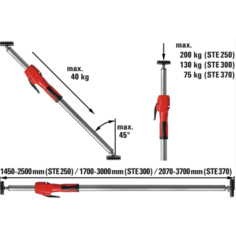 BESSEY Plafond- en montagesteun STE250 4008158041254 BESSEY Plafond- en montagesteun STE250 4008158041254