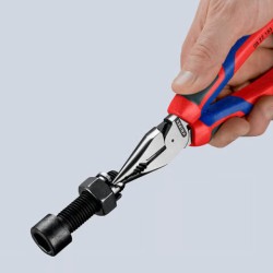 Knipex-Tangen.nl | Spitse kombitang 08 22 185 KNIPEX-Geatramenteerd...