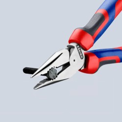 Knipex-Tangen.nl | Spitse kombitang 08 22 185 KNIPEX-Geatramenteerd...