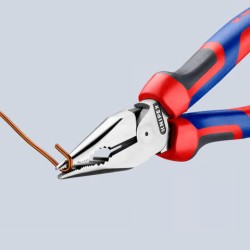 Knipex-Tangen.nl | Spitse kombitang 08 22 185 KNIPEX-Geatramenteerd...