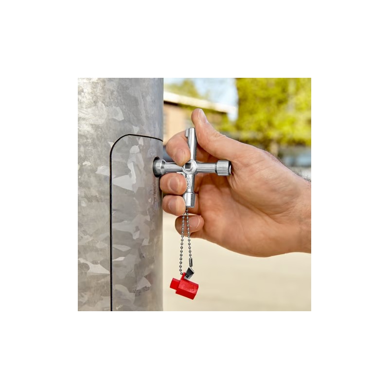 KNIPEX Schakelkastsleutel met Philips en Sleuf bit