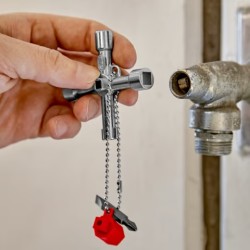 KNIPEX Schakelkastsleutel met Philips en Sleuf bit