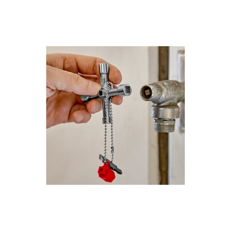 KNIPEX Schakelkastsleutel met Philips en Sleuf bit