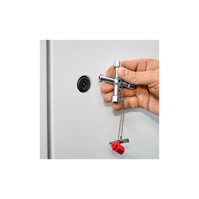 KNIPEX Schakelkastsleutel met Philips en Sleuf bit