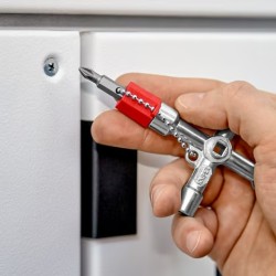 KNIPEX Schakelkastsleutel met Philips en Sleuf bit