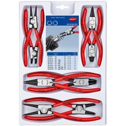 KNIPEX Borgveertangenset 8-delig, voor binnen- en buitenringen
