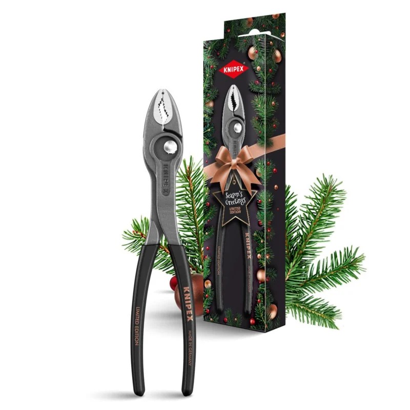 TwinGrip® Voorgrijptang KNIPEX 200mm, Kerst editie