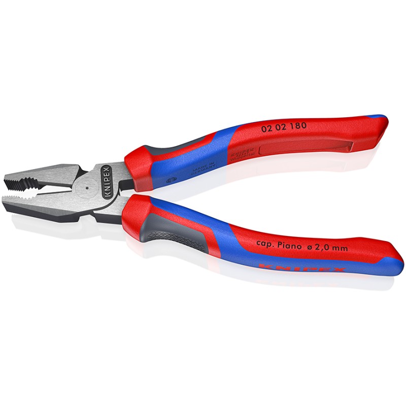 Knipex-Tangen.nl | Kracht-Kombitang 02 02 180 KNIPEX | 02 02 180