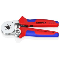 Krimptang zij-invoering 6-kant 97 55 14 KNIPEX-Verchroomd