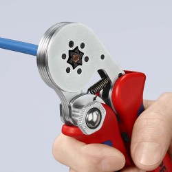 Krimptang zij-invoering 6-kant 97 55 14 KNIPEX-Verchroomd
