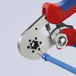 Krimptang zij-invoering 6-kant 97 55 14 KNIPEX-Verchroomd